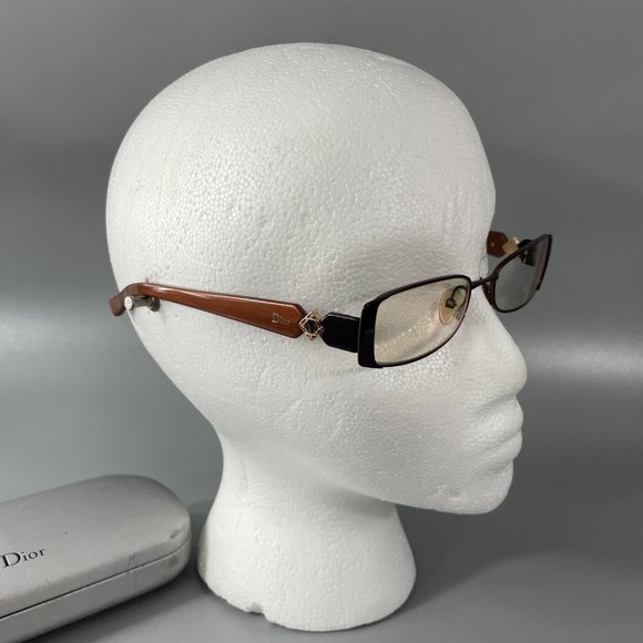 CHRISTIAN DIOR CD3747 3747 YGJ Brown Eyeglass Frame w/Case - Picture 4 of 13